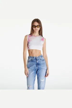 Calvin Klein Camiseta de tirantes Jeans Cropped Tank Top L