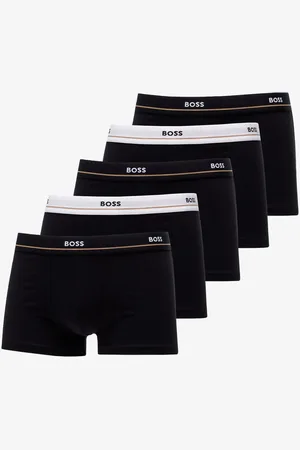 HUGO BOSS Stretch-Cotton Trunks With Logo Waistbands 5-Pack S