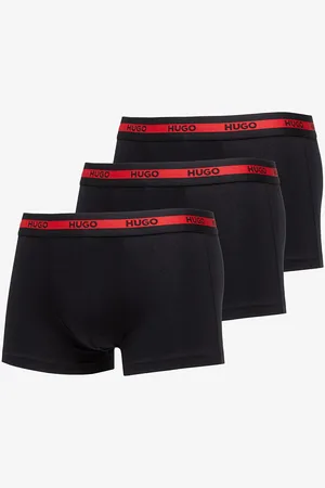 HUGO BOSS Logo-Waistband Stretch Trunks 3-Pack M