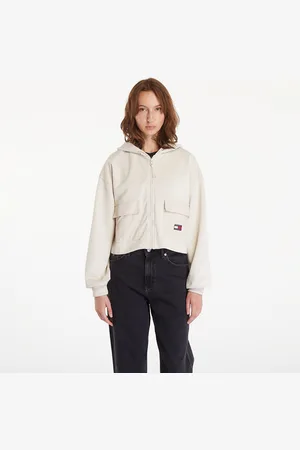 Tommy Hilfiger Sudadera Tommy Jeans W RLX Crop Fabric Mix Hoodie M