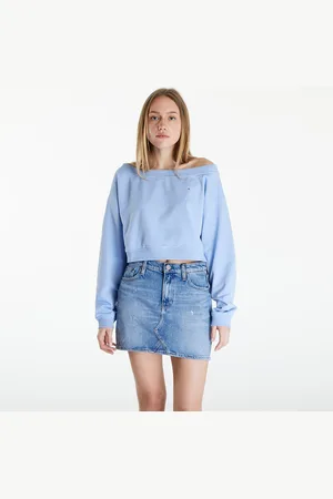 Tommy Hilfiger Sudadera Tommy Jeans Cropped Off Shoulder Sweatshirt L