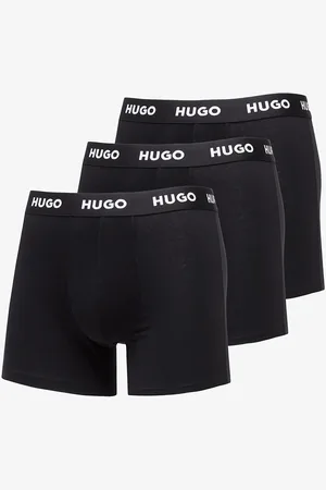 HUGO BOSS Logo-Waistband Boxer Briefs 3-Pack L