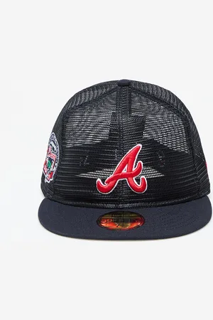 New Era Atlanta Braves MLB Mesh Patch 59FIFTY Fitted Cap 7 1/8