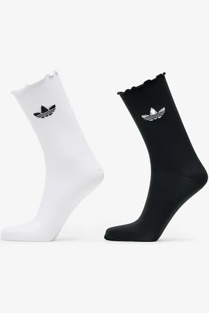 adidas Adidas Semi-Sheer Ruffle Crew Socks 2-Pack / 43-45