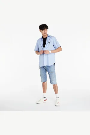 Comme des Garçons Camisa Black Heart Striped Shirt / XL