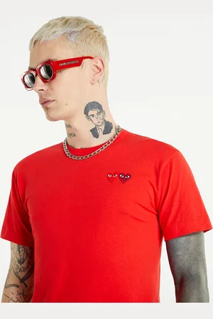 Comme des Garçons Camiseta Double Heart Tee XXL