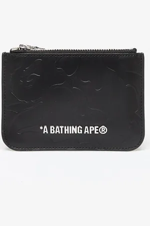A Bathing Ape Cartera Solid Camo Leather Pouch Wallet Universal