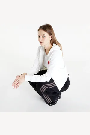Comme des Garçons Sudadera Double Heart Zip Hoodie L