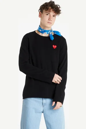 Comme des Garçons Suéter Red Heart Crewneck Jumper XXL
