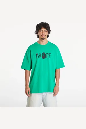 A Bathing Ape Camiseta Screen Print Logo Relaxed Fit Short Sleeve Tee M