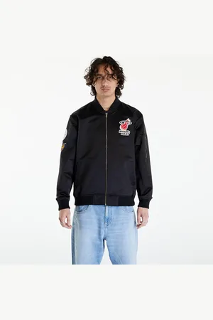 Mitchell & Ness Chaqueta NBA Lightweight Satin Bomber Vintage Logo Heat L