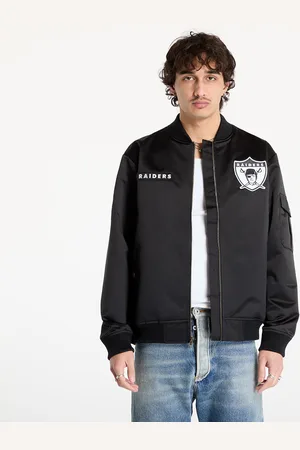 Mitchell & Ness Chaqueta NFL Team Leader Satin Vintage Logo Raiders Bomber M