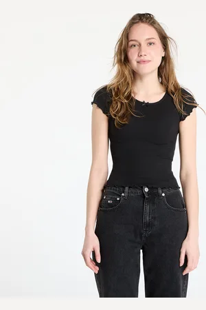 Tommy Hilfiger Camiseta Tommy Jeans Slim Scallop Rib Tee L