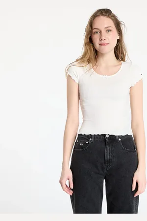 Tommy Hilfiger Camiseta Tommy Jeans Slim Scallop Rib Tee L