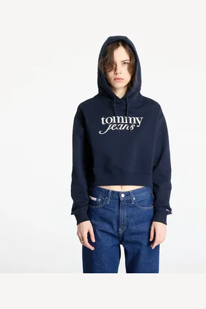 Tommy Hilfiger Sudadera Tommy Jeans Relaxed Cropped Script Hoodie L