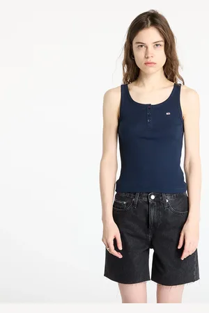 Tommy Hilfiger Camiseta de tirantes Tommy Jeans Slim Button Tank L