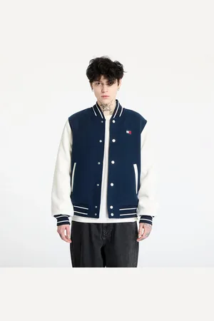 Tommy Hilfiger Bomber Tommy Jeans Wool Blend Varsity Jacket L