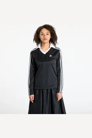 adidas Camiseta adidas Adicolor Football Jacquard V-Neck Long Sleeve Tee / L