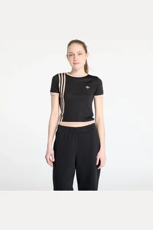 adidas Camiseta adidas Knitted 3 Stripe Short Tee L