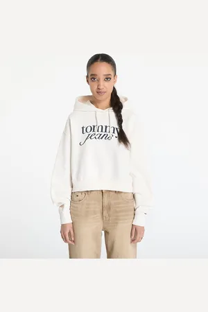 Tommy Hilfiger Sudadera Tommy Jeans Relaxed Cropped Script Hoodie L