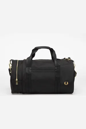 Fred Perry Textured Nylon Barrel Bag Universal