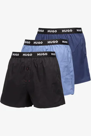 HUGO BOSS Pure Cotton Woven Boxer 3-Pack L