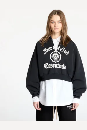 FEAR OF GOD Sudadera Heavy Fleece Cropped V-Neck Hoodie L