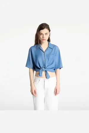 Tommy Hilfiger Camisa Tommy Jeans Chambray Tie Shortsleeve Shirt L