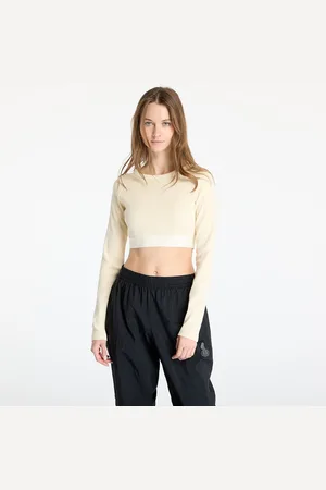 adidas Top adidas Ribbed Longsleeve Crop Top L