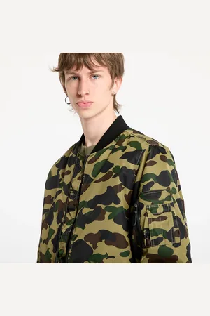 A Bathing Ape Chaqueta 1St Camo Shark Ma-1 Jacket UNISEX L