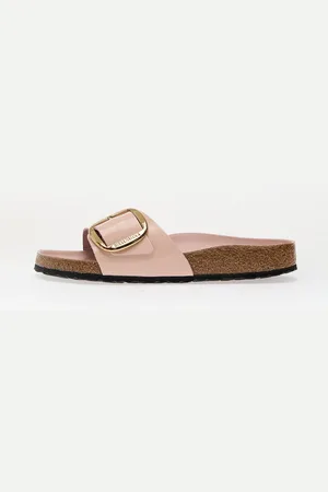 Birkenstock Zapatillas Madrid Big Buckle Natural Leather Patent EUR 41