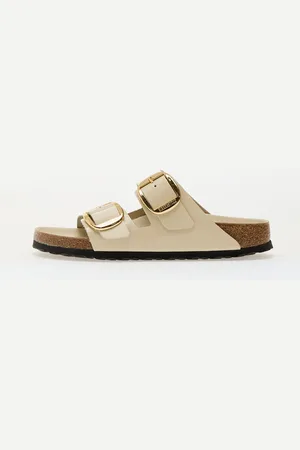 Birkenstock Zapatillas Arizona Big Buckle Natural Leather Patent EUR 36