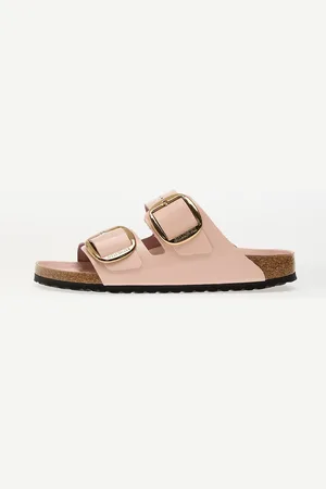 Birkenstock Zapatillas Arizona Big Buckle Natural Leather Patent EUR 41