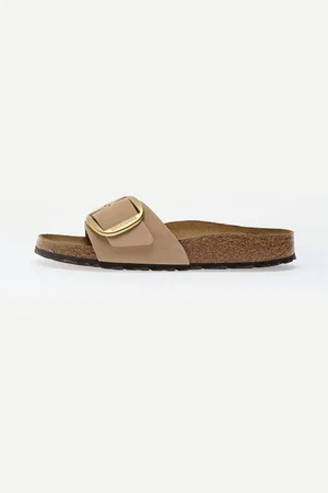 Birkenstock Zapatillas Madrid Big Buckle Natural Leather Nubuck EUR 36
