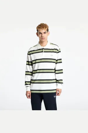 Fred Perry Camiseta Jersey Stripe Polo Shirt L