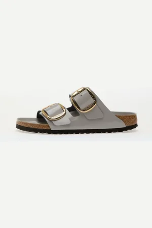 Birkenstock Zapatillas Arizona Big Buckle Natural Leather Patent EUR 41