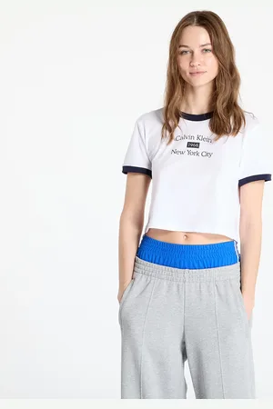 Calvin Klein Camiseta Jeans Drapey Jersey Crop / L