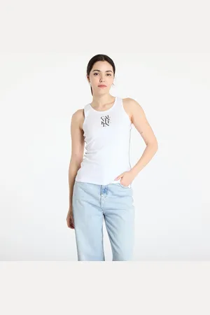 Calvin Klein Camiseta de tirantes Jeans Sl Cotton Rib Solid Tank Top L