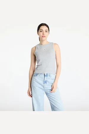 Calvin Klein Camiseta de tirantes Jeans A - Woven Label 2X2 Tank Top L