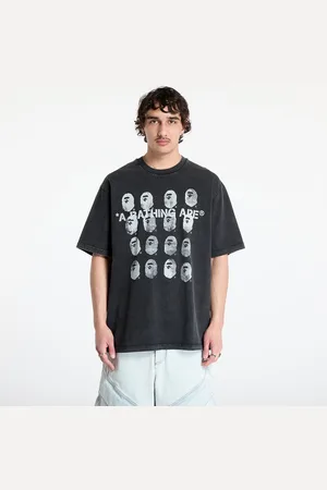 A Bathing Ape Camiseta Garment Dye Logo Relaxed Fit Tee UNISEX L