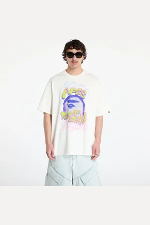A Bathing Ape Camiseta Heavy Washed Logo Relaxed Fit Tee UNISEX L