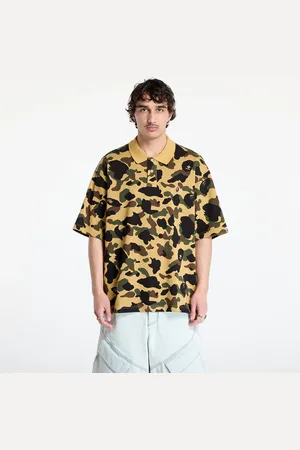 A Bathing Ape Camiseta 1St Camo Jacquard Relaxed Fit Polo Shirt UNISEX L