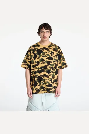 A Bathing Ape Camiseta 1St Camo Jacquard Ape Head Relaxed Fit Tee UNISEX L