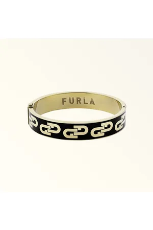 Furla Arch Double Brazalete Nero Metal + Esmalte Mujer