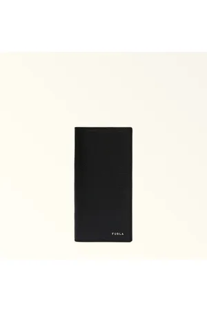 Furla Man Project Cartera Continental Nero Piel De Ternera Milos Texturada Hombre