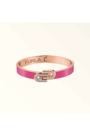 Furla Arch Double Brazalete Hot Pink Metal + Esmalte + Estrás Mujer
