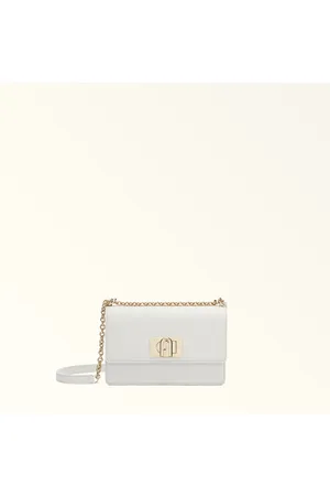 Furla 1927 Bolso Bandolera Marshmallow Piel Texturada Mujer