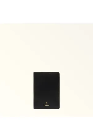 Furla Camelia Portapasaporte Nero Piel De Ternera Suave Mujer