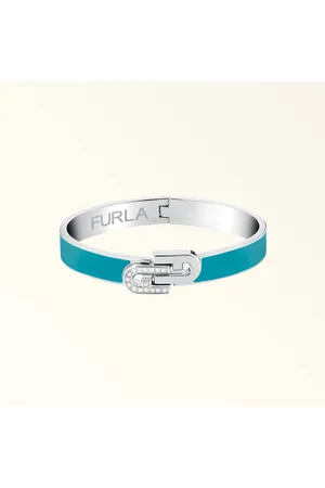 Furla Arch Double Brazalete Cerulean Metal + Esmalte + Estrás Mujer