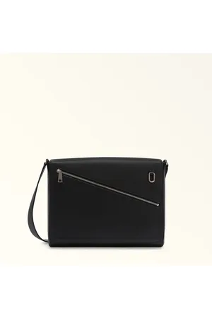 Furla Man Crono Bolsoessenger Nero Piel De Ternera Graneada Hombre